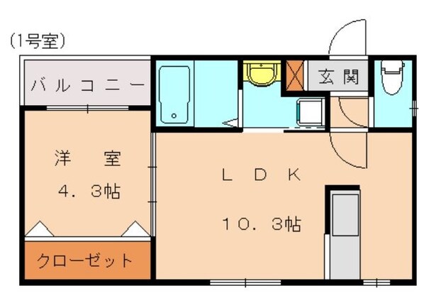 和白駅 徒歩11分 3階の物件間取画像